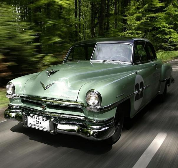 1951 Chrysler Saratoga Club Coupe will be driven by Joe Eberhardt, Executive Vice President, Global Sales, Marketing and Service for the Chrysler Group, in the 2005 Mille Miglia. 